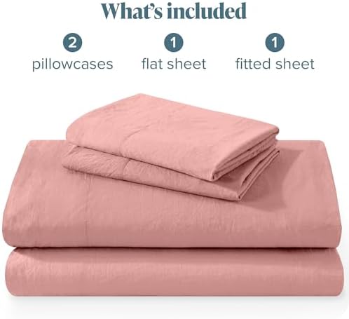 Bare Home Ultra Soft Sandwashed Full Sheet Set 1