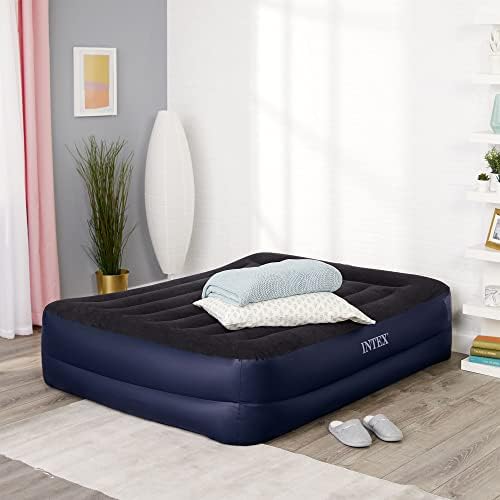 Intex Dura-Beam Raised Airbed with Pillow and Pump