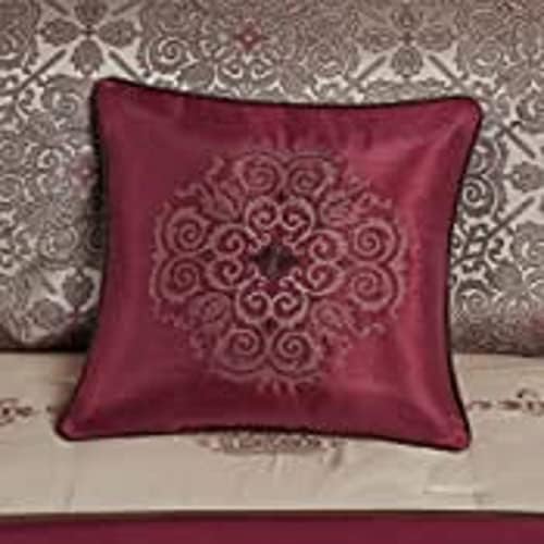 Madison Park Neyson Faux Silk Comforter Set Red