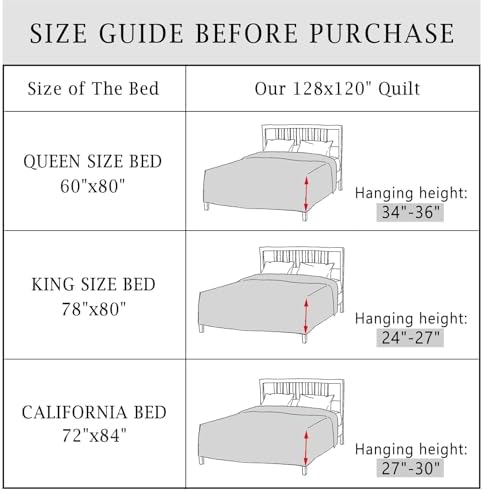 Cmfshape Oversize King Bedspread 128x120 Beige