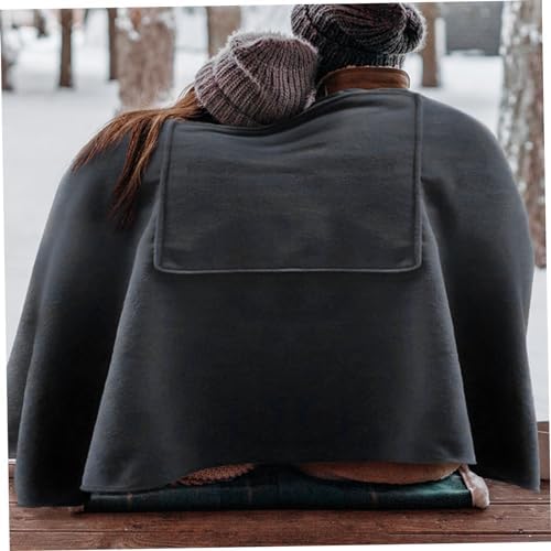USB Heated Throw Blanket - Soft Fast Heating Wearable with Pocket - Grey