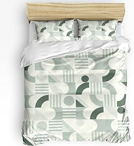 Sabolny Queen Duvet Cover Set with Zipper Ties