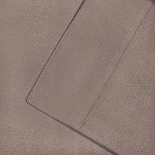 Superior Flannel Cotton Pillowcase Set - 2 Piece Standard Grey