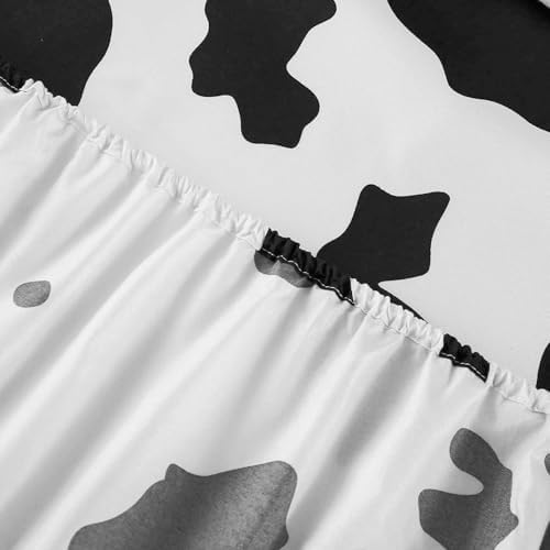 SDY 4PCS Cow Print Bedding Set for Kids and Animal Lovers