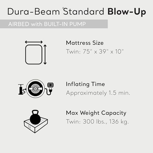 Intex Dura Beam Pillow Rest Air Mattress 3 Pack