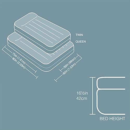 Intex Dura-Beam Raised Airbed with Pillow and Pump