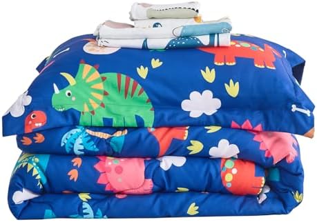 Wajade 7 Piece Dinosaur Comforter Set for Kids