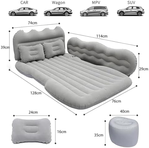 Car Inflatable Mattress for Volvo V60 Mk2 2018-2023 Black