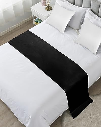 Sabolny Black Bed Runner Scarf King Size
