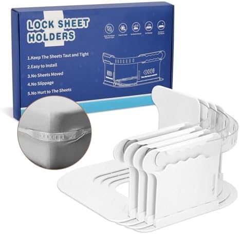 Shruy 4PCS Sheet Holders for Firm Tight Fit