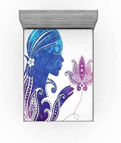 Ambesonne Microfiber Girl Sheet with Flowers