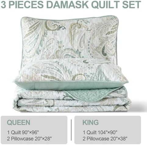 WONGS BEDDING Boho Quilt Set King Size 1
