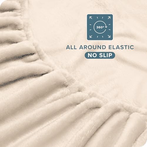 Bare Home Microplush Fleece Sheet Set Twin Sand