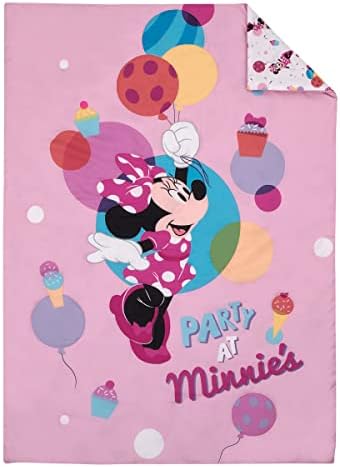 NoJo Disney Minnie Mouse Party Bed Set 4 Piece