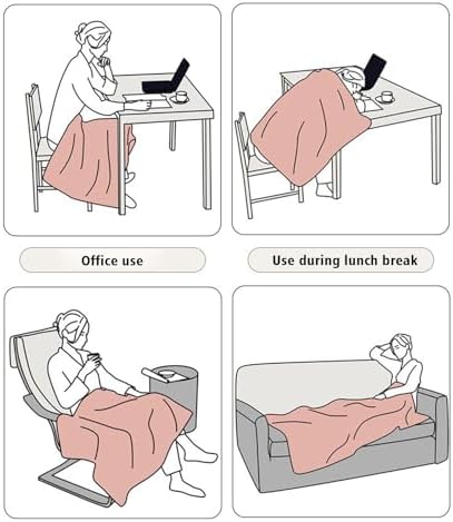 Portable USB Heated Lap Blanket Cozy Fleece Warm