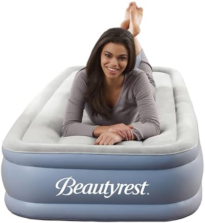 Beautyrest 17 Inch Twin Air Mattress with Pump and Edge Support