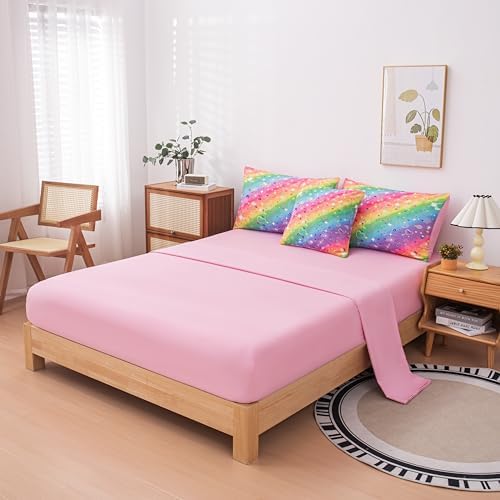 MWMWMW 6 Pcs Girls Twin Comforter Set