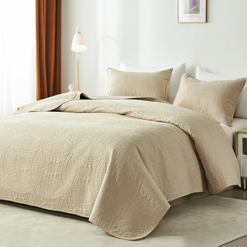 Akkialla Twin Quilt Bedding Set with Coin Pattern 1