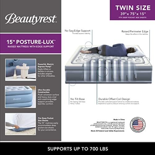 Beautyrest Posture Lux Air Bed Mattress 15 Twin
