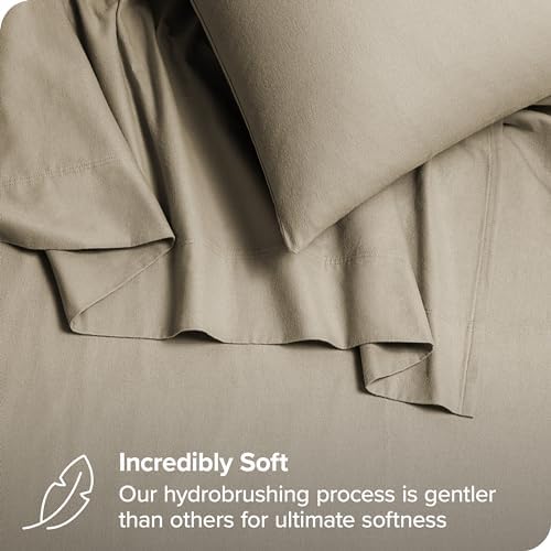 Bare Home Organic Cotton Flannel Sheet Set Twin