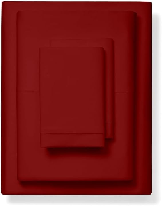 Cottington Lane Murphy Bed Sheets Set 4Pcs Full Size Burgundy
