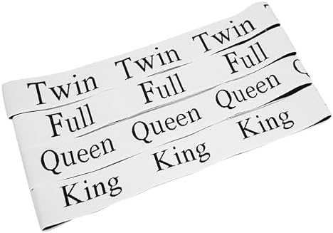 ECOHomes Bed Sheet Organizer with Size Labels 2PC Queen White