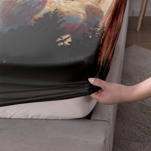 AILONEN Deer Fitted Sheet Set Twin XL Size 3 Pieces