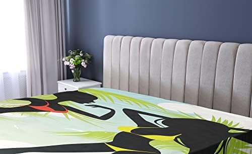 Ambesonne Pin Up Girl Fitted Sheet - Multicolor 1