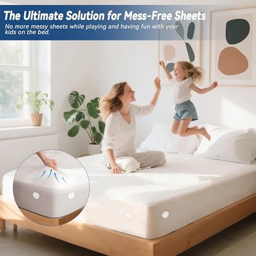 GOVIICTRICH Bed Sheet Corner Holders - Heavy Duty Sheet Locks