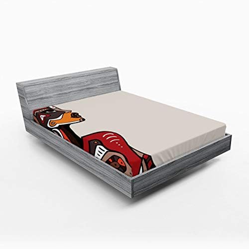Ambesonne African Fitted Sheet - Multicolor California King