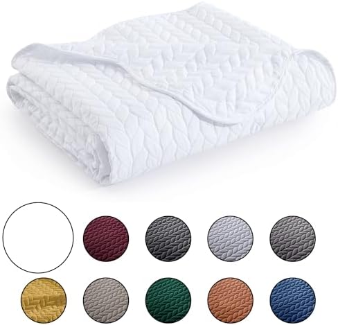 IR Imperial Rooms Queen Quilt Bedding Set - White 90x96