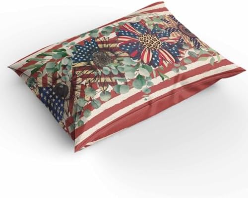 Boanket 3-Piece Queen Bedding Set 4th of July Duvet Covers with Zipper