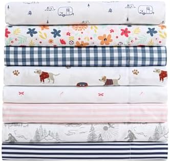 Eddie Bauer Kids Twin XL Sheets with Sham Stain-Resistant and Super Soft