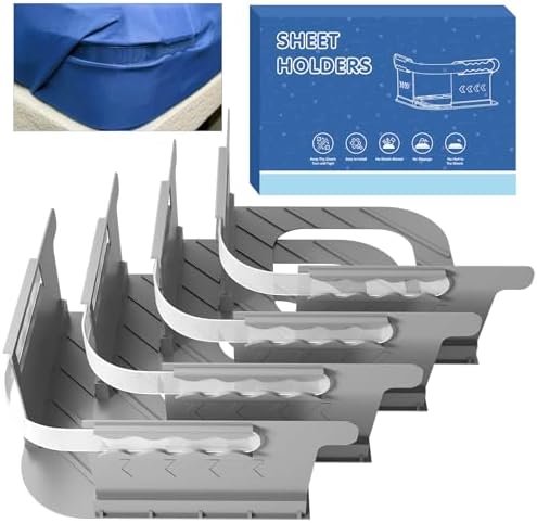 Ytopaa 4-Pack Sheet Holders Set - Grey 1