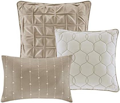 Madison Park Walter Seersucker Comforter Set Queen Size Taupe