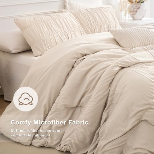 QSH Ruched Pillowcases Queen Size Set of 2