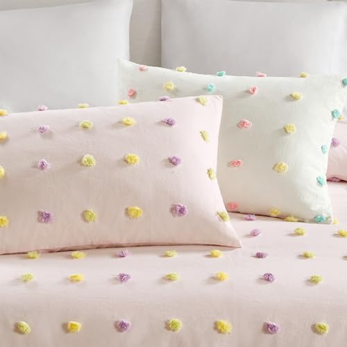 Callie Cotton Jacquard Comforter Set for Kids 5 Piece Ivory