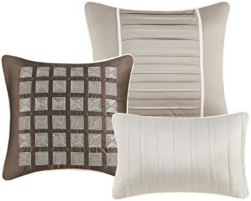 Madison Park Cozy Comforter Set - Taupe King 7 Piece