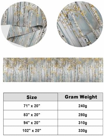 Modern Impressionist Tree Bed Runner Scarf Twin Size 1