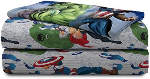 Jay Franco Marvel Avengers Blue Circle Comforter Set Twin