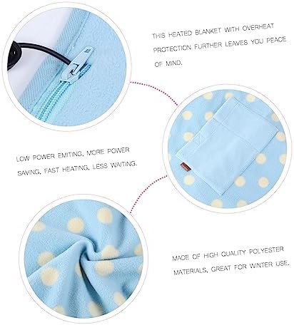 Zerodeko Electric Heated Blanket with USB Charger
