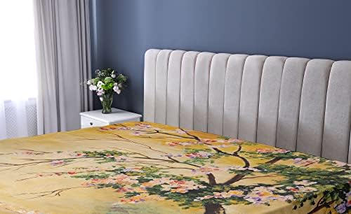 Ambesonne Landscape Fitted Sheet with Art Print