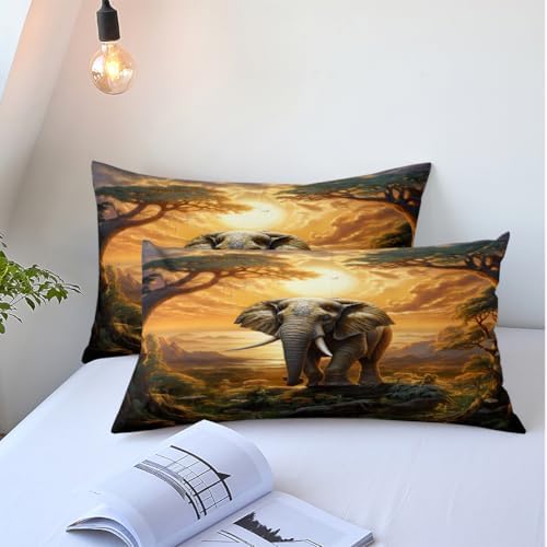 Yixinzhuanjin Elephant Bed Sheet Set King Size