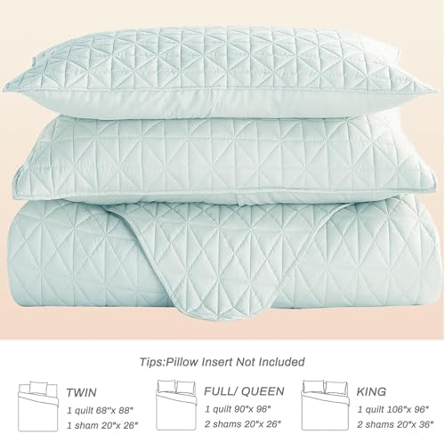 Exclusivo Mezcla King Size Quilt Set with Grid Pattern