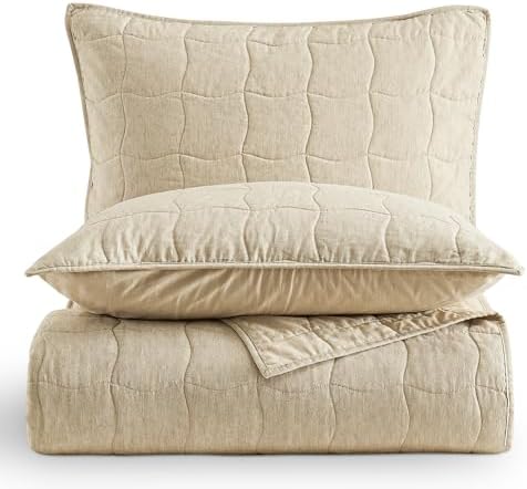 Wonderful Natural Linen Cotton Queen Quilt 94x94