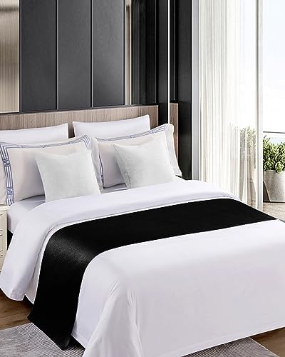 Sabolny Black Bed Runner Scarf King Size
