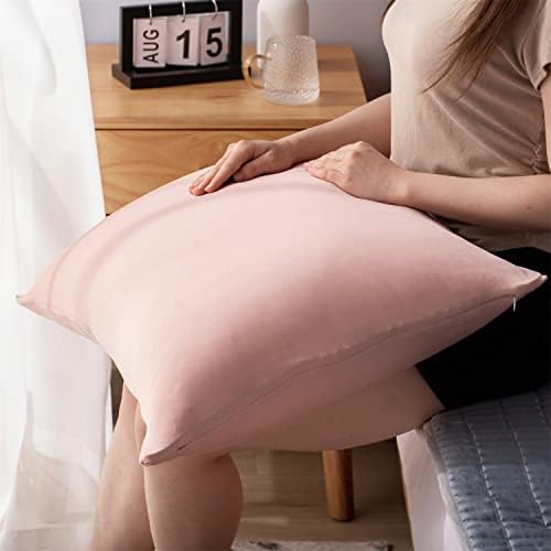 KASENTEX Zipper Cooling Pillowcase Set of 2 - Rose Pink