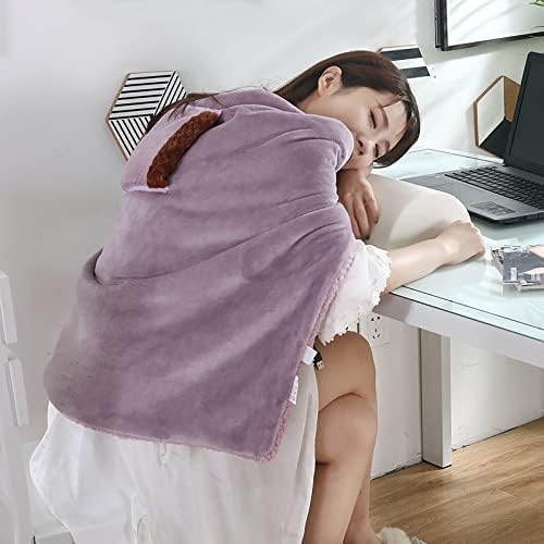 MioCloth USB Heated Hand Warmer Blanket with Throw