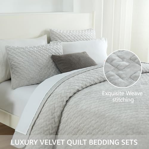 Velvet Comforter Set Queen Size Luxury Bedding