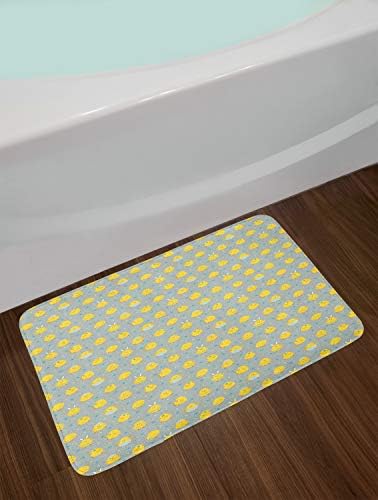 Ambesonne Yellow Bird Bath Mat 302 x 20
